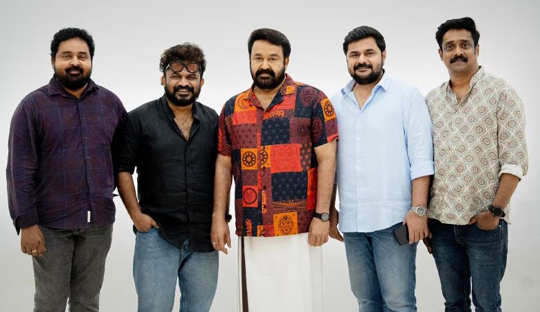 Official poster of L360 featuring Mohanlal in a realistic action role, directed by Tharun Moorthy.