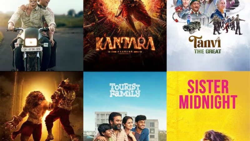 Featured poster showing Indian films Kantara Chapter 1 and Homebound shortlisted for the 98th Academy Awards 2026.